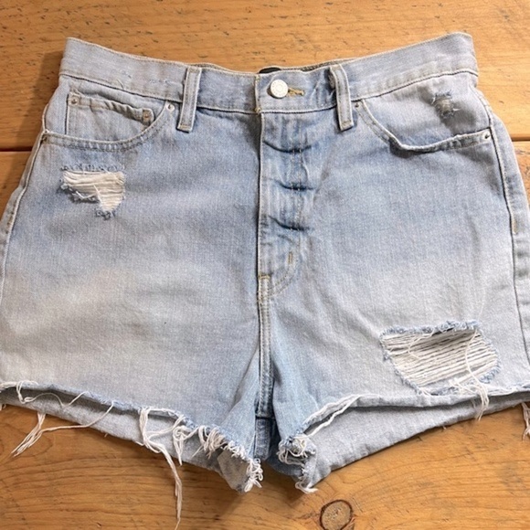 BDG Urban Outfitters | Girlfriend Distressed High-Rise Denim Jorts Shorts | 29 - Picture 1 of 13